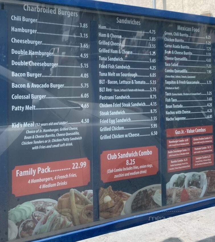 Franks Burgers - San Bernardino, CA menu_pic