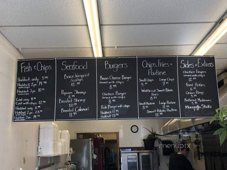 Fran's Chip Shop - Kingston, ON menu_pic