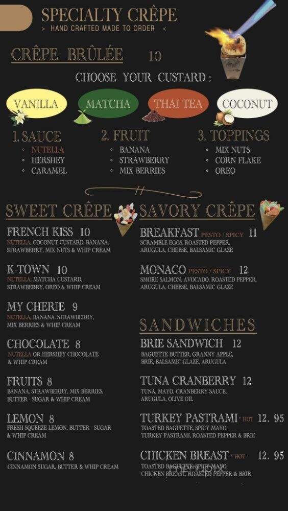 French Kiss Cafe - Los Angeles, CA menu_pic