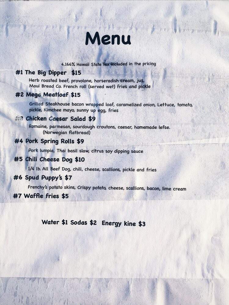 Frenchy's Dip n' Dunk - Kihei, HI menu_pic