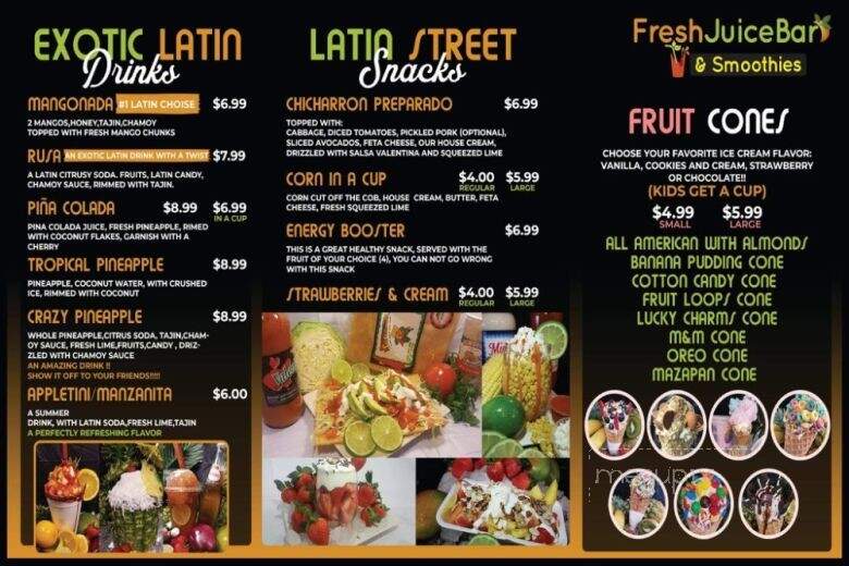 Fresh Juice Bar & Smoothies - Tyler, TX menu_pic