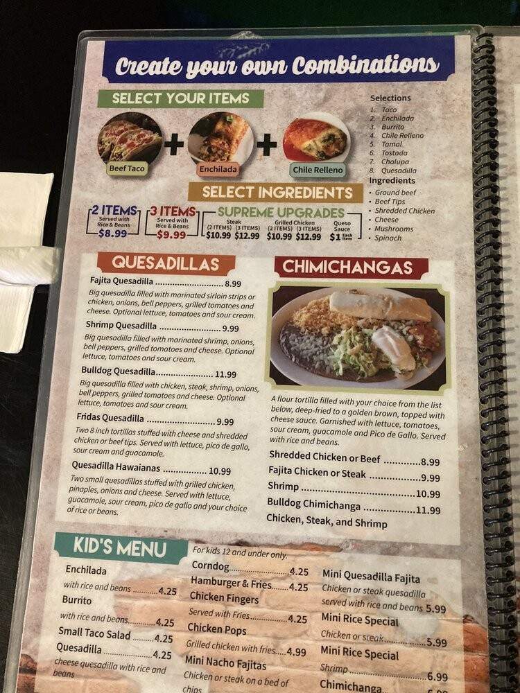 Frida's Cantina & Grill - Rolla, MO menu_pic