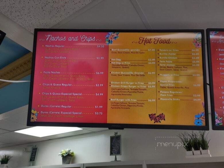 Frida's Corn and More - Houston, TX menu_pic