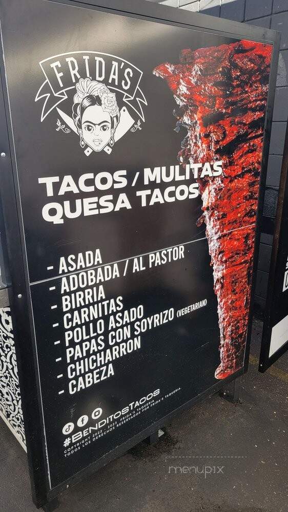 Frida's Tacos - San Diego, CA menu_pic