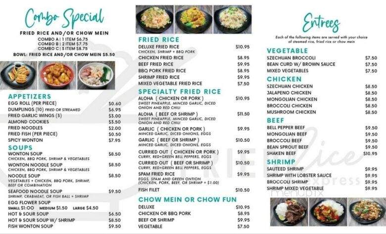 Fried Rice Express - Los Angeles, CA menu_pic
