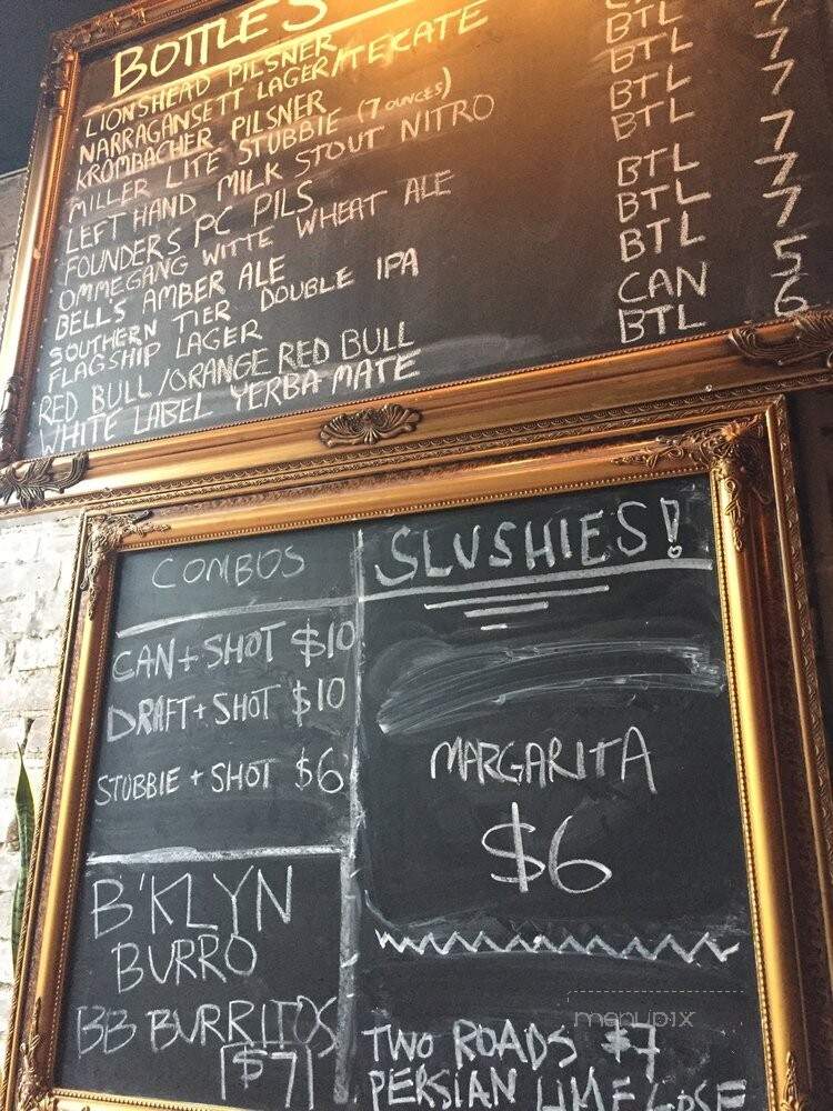 Friends and Lovers - Brooklyn, NY menu_pic