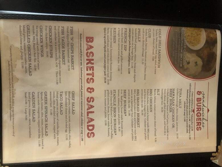 Friends Restaurant & Pub - Enterprise, OR menu_pic