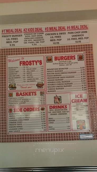 Frostys Drive Inn - Saint Regis, MT menu_pic