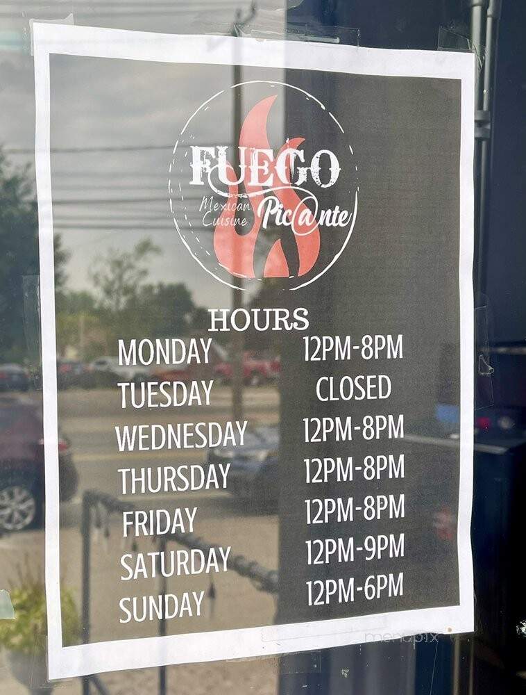 Fuego Picante - Hartford, CT menu_pic
