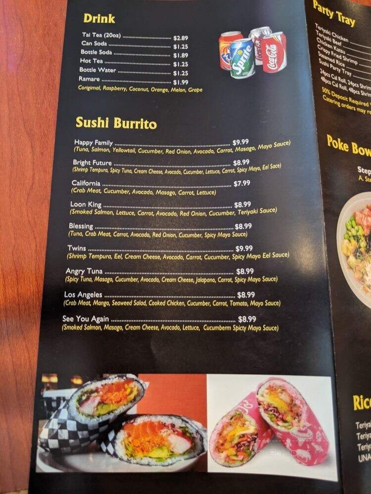 Fuji Express Sushi & Teriyaki - Los Angeles, CA menu_pic