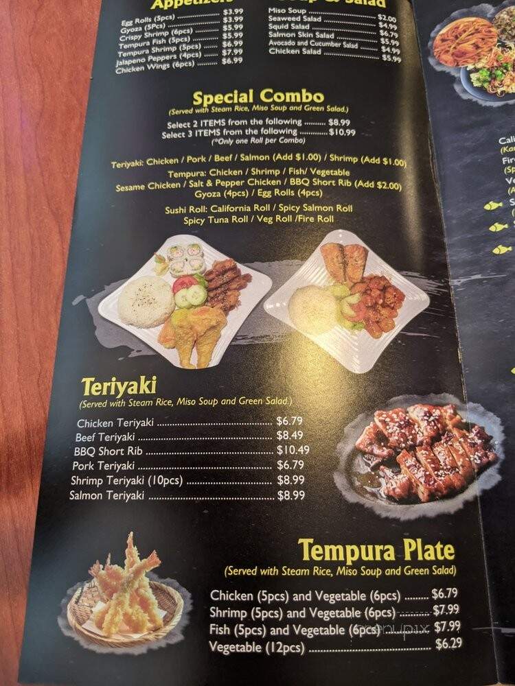 Fuji Express Sushi & Teriyaki - Los Angeles, CA menu_pic