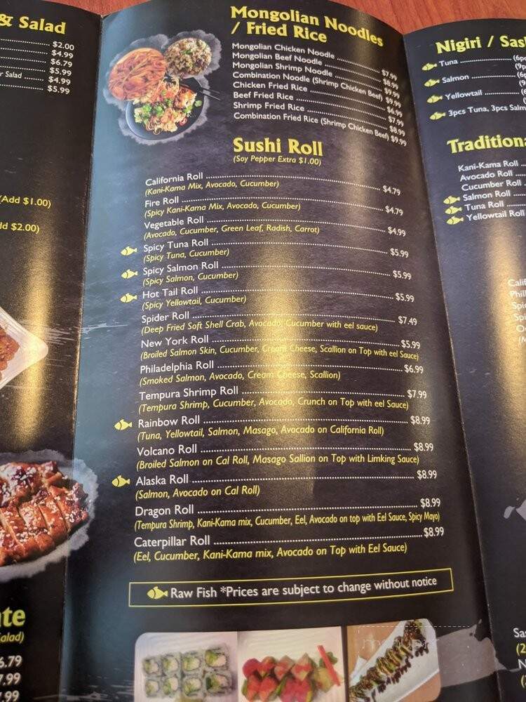 Fuji Express Sushi & Teriyaki - Los Angeles, CA menu_pic