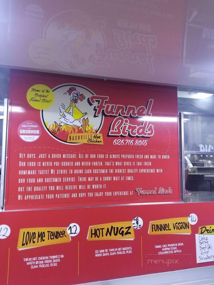 Funnel Birds - Pasadena, CA menu_pic