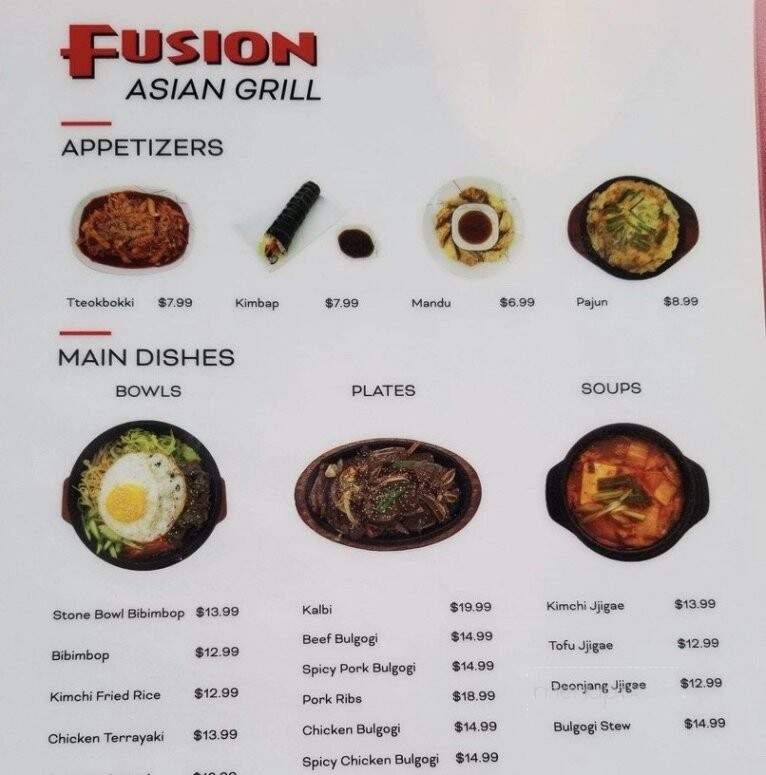 Fusion Asian Grill - Springville, UT menu_pic