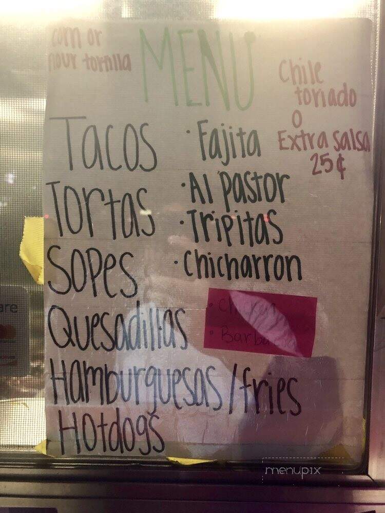 Galindo Tacos - Irving, TX menu_pic