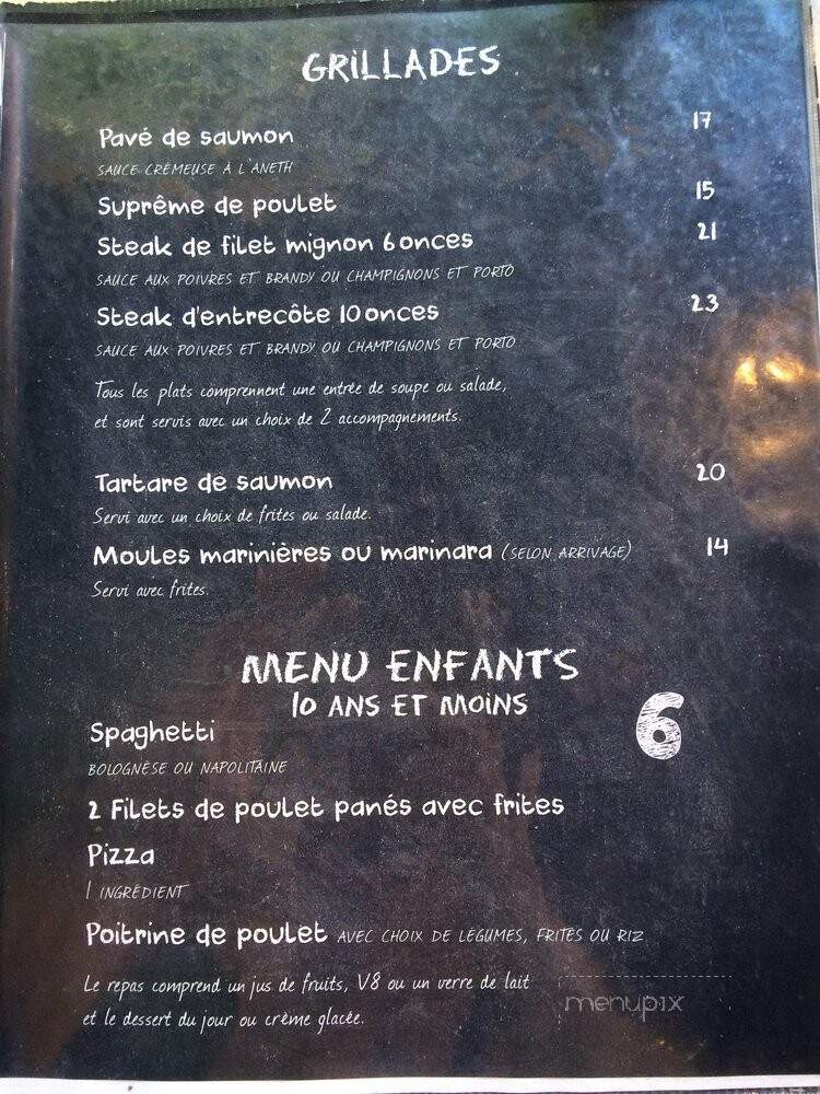 Garage Cafe - Montreal, QC menu_pic