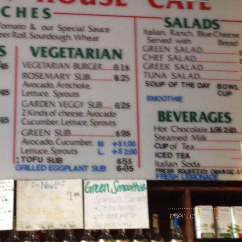 Garden House Cafe - San Francisco, CA menu_pic