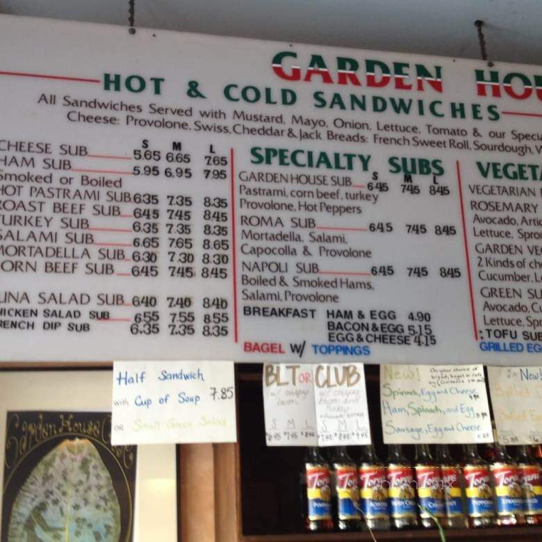 Garden House Cafe - San Francisco, CA menu_pic
