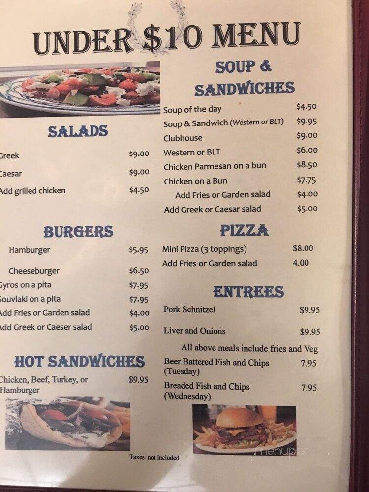 George the Greek - Elliot Lake, ON menu_pic