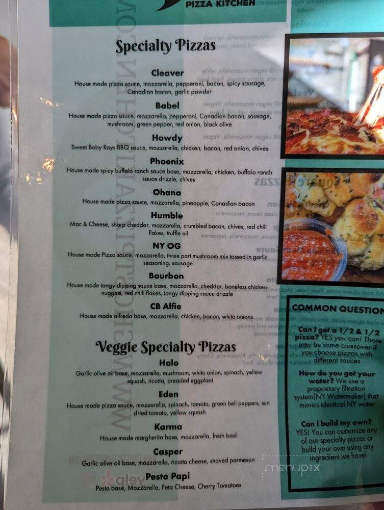 Ghost Pizza Kitchen - Huntington Beach, CA menu_pic
