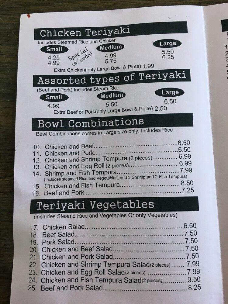 Ginza Bowl - Pomona, CA menu_pic