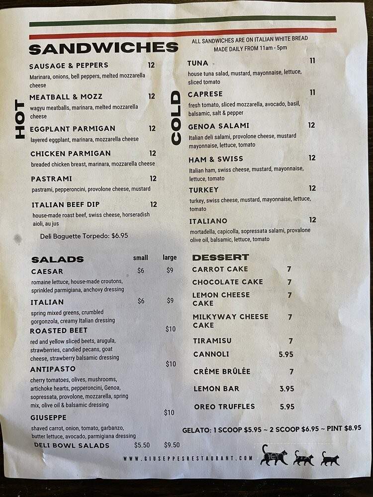 Giuseppe's Pizza To Go Dlvry - Pismo Beach, CA menu_pic
