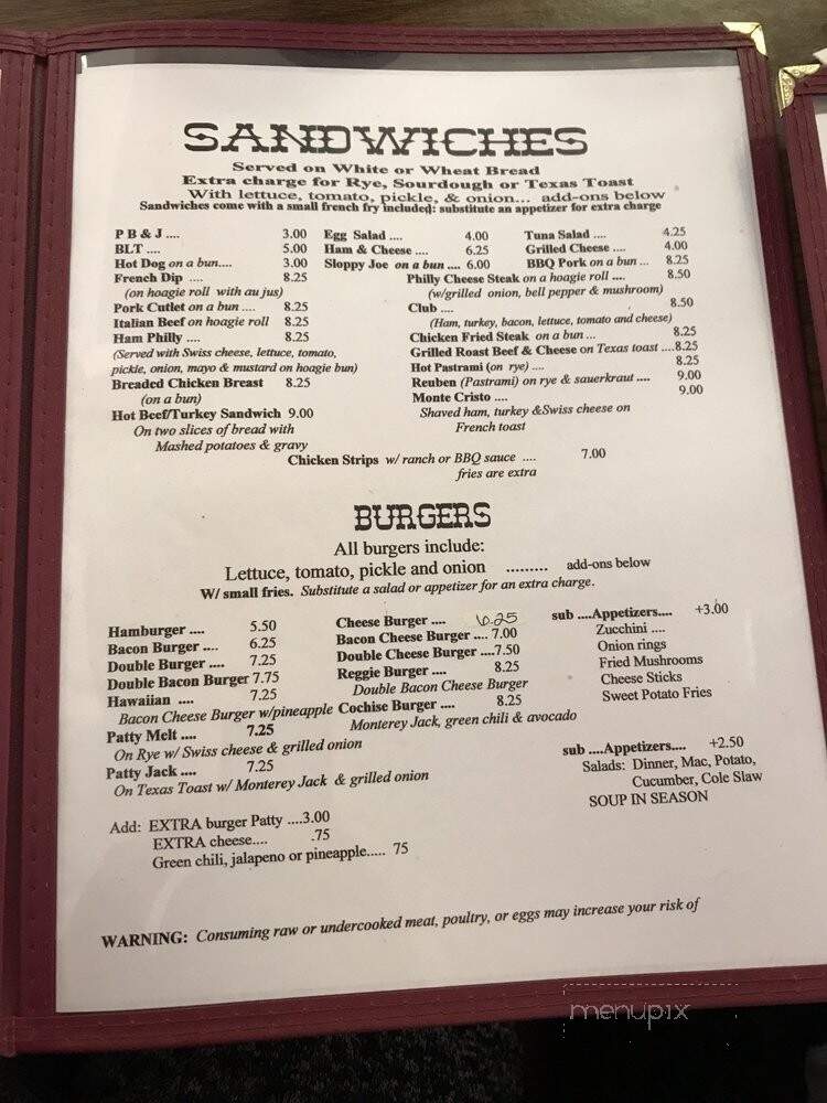 GMA D's Take out Delivery - Willcox, AZ menu_pic