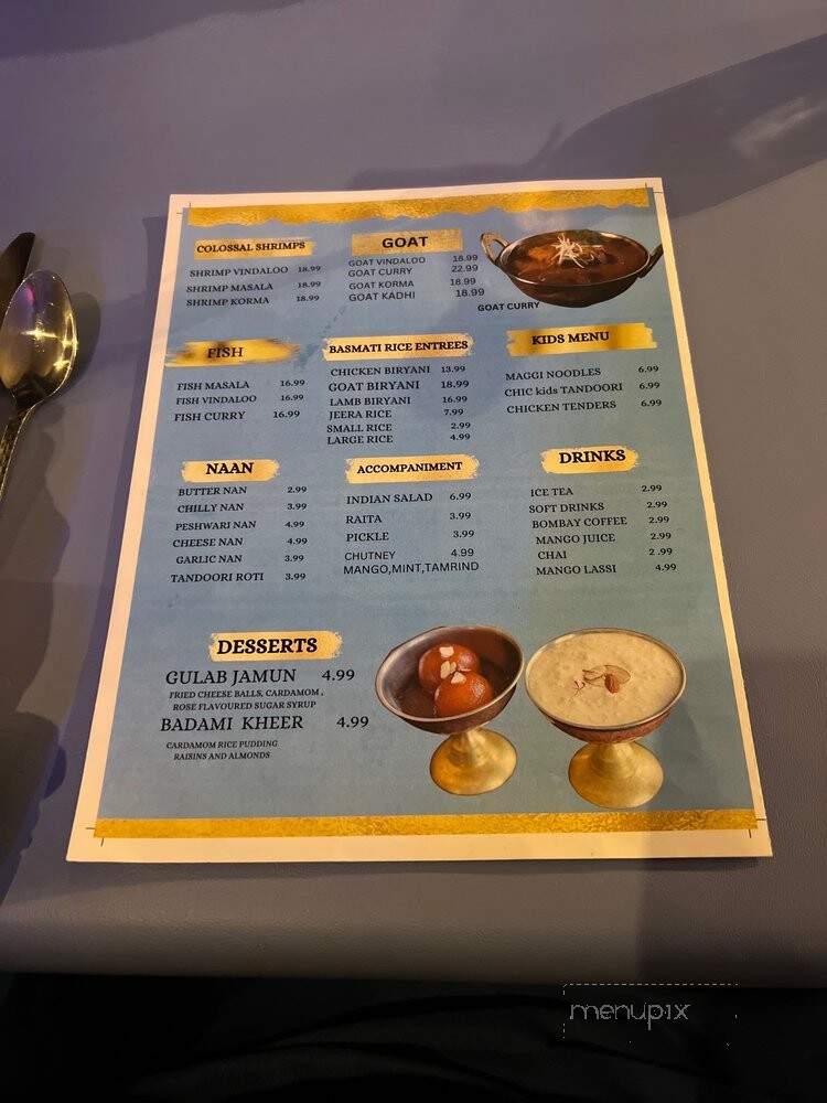 Goat Indian Restaurant - Little Rock, AR menu_pic