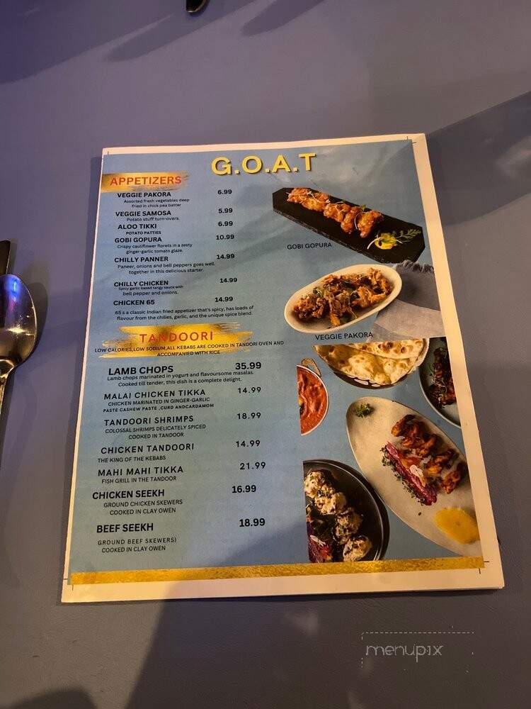 Goat Indian Restaurant - Little Rock, AR menu_pic
