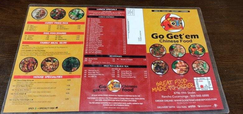 Go Get' Em Chinese Food - Rancho Cucamonga, CA menu_pic