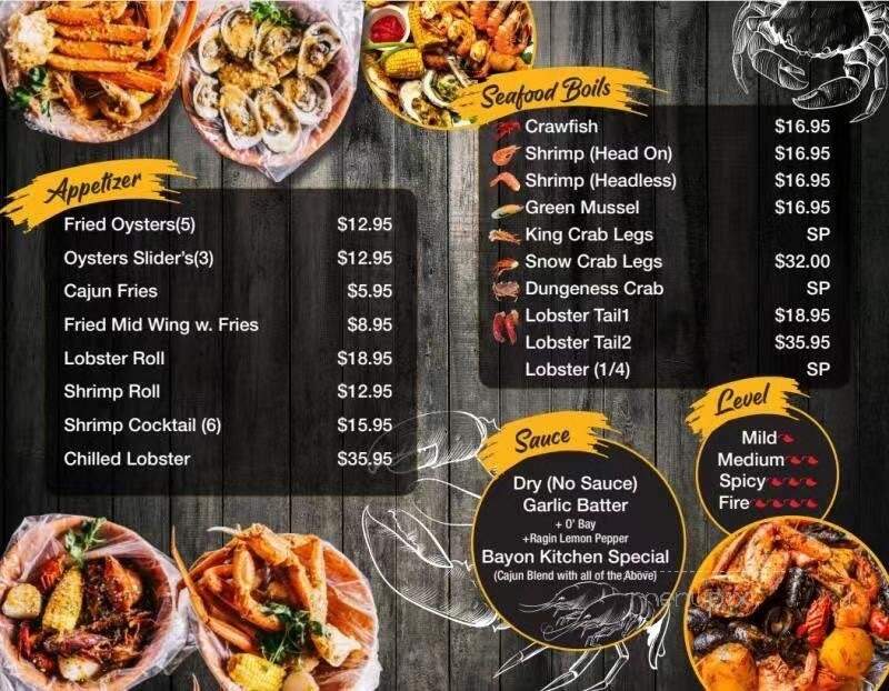 Golden Bayou - Ithaca, NY menu_pic