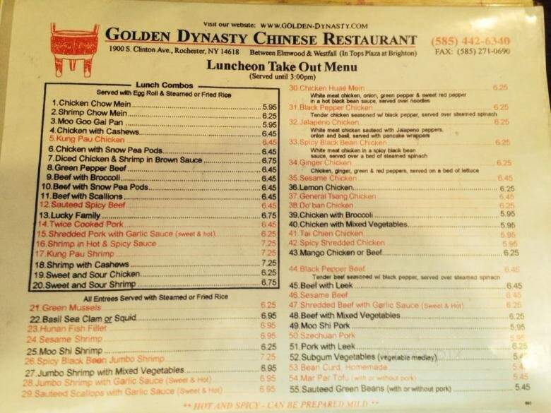 Golden Dynasty Restaurant - Rochester, NY