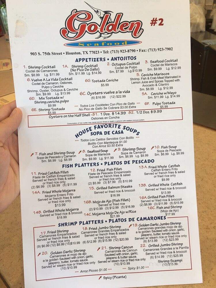 Golden Seafood House - Houston, TX