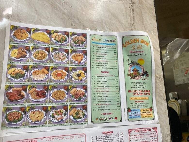 Golden Wok - New York, NY menu_pic