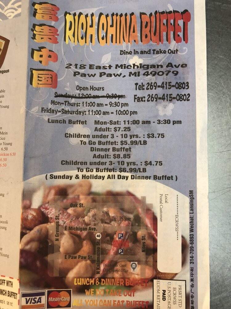 Great China - Paw Paw, MI menu_pic