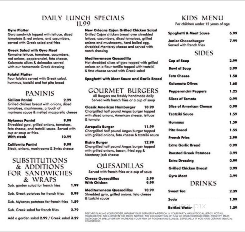 Greek Village Express - Byron, GA menu_pic