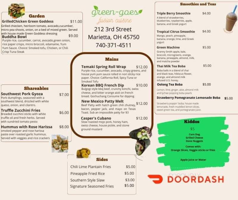 Green-Goes - Marietta, OH menu_pic