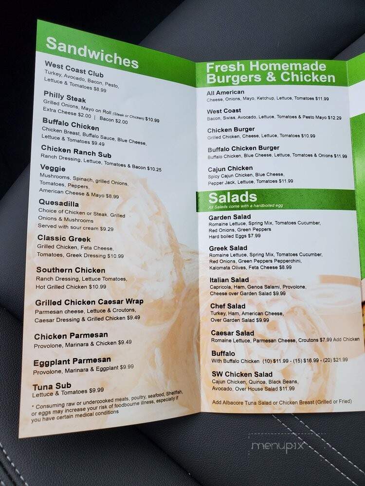 Greenhouse Kafe - Pompano Beach, FL menu_pic