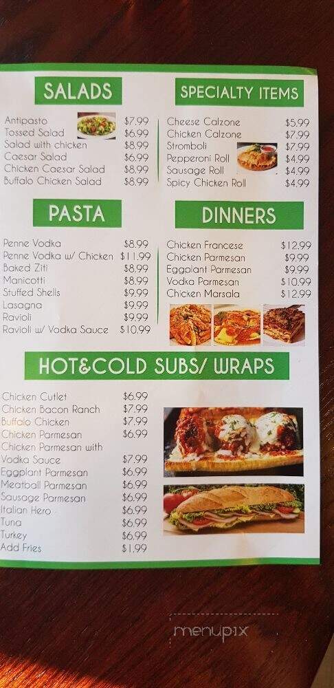 Greenwood Pizza and Grill - Hewitt, NJ menu_pic