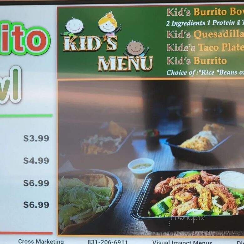 Grullense Burrito Bowl - Hanford, CA menu_pic