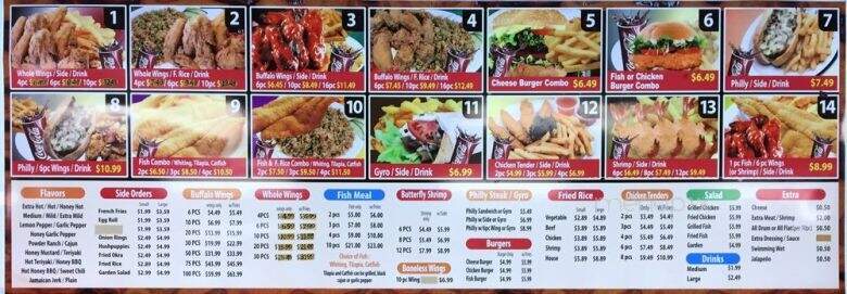 G Town Wings & Fish - Atlanta, GA menu_pic