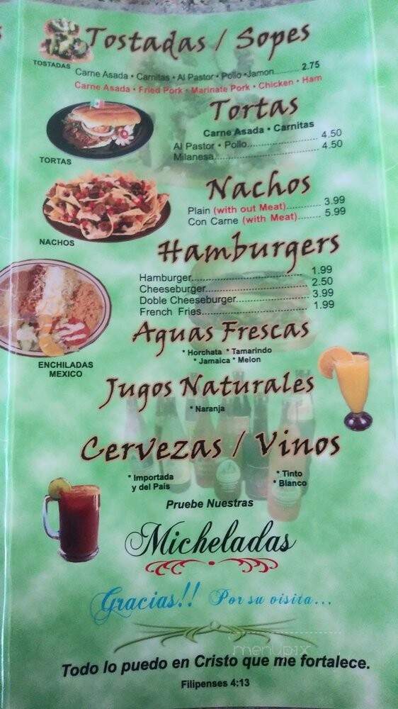 Guacamoles Mexican Food - El Monte, CA menu_pic