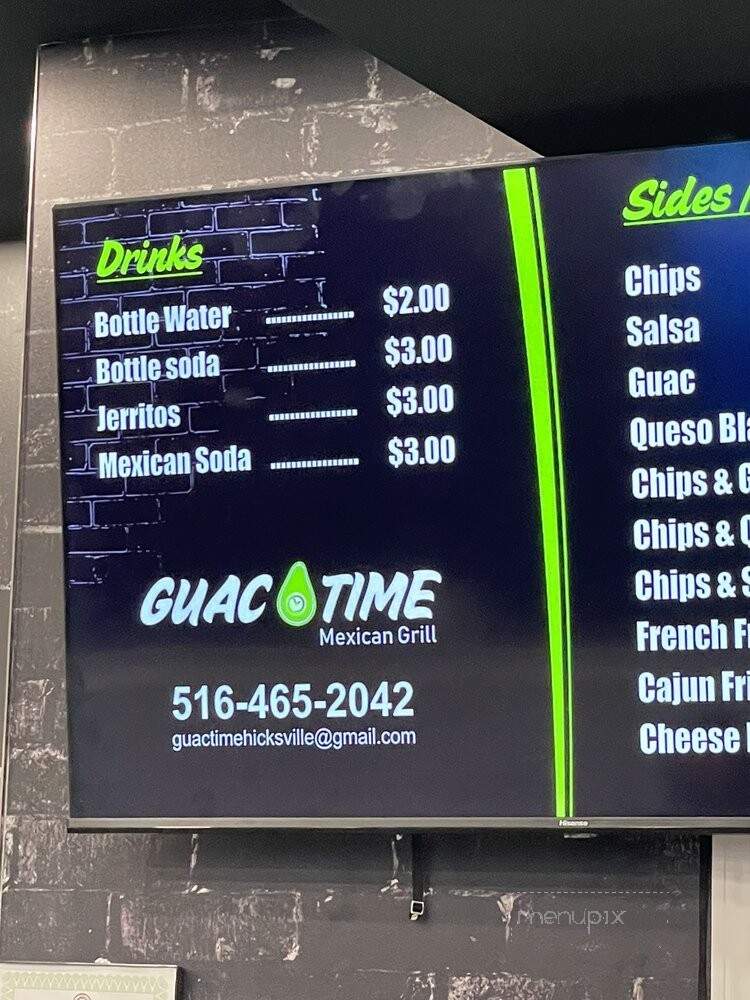 Guac Time - Hicksville, NY menu_pic