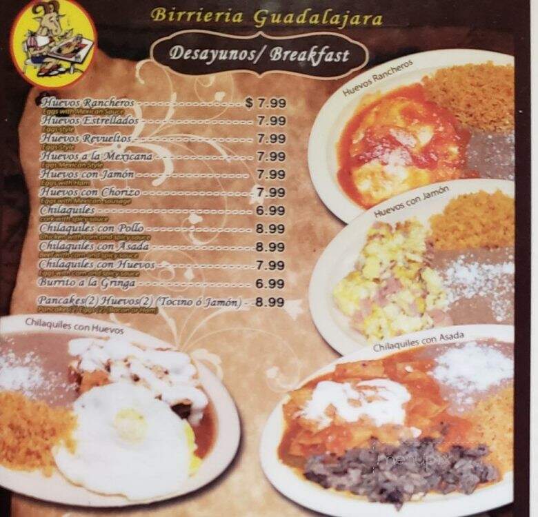 Birrieria Guadalajara - Paramount, CA menu_pic