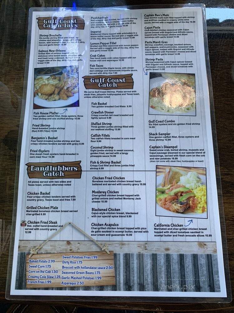 Gulf Coast Fish House - San Antonio, TX menu_pic
