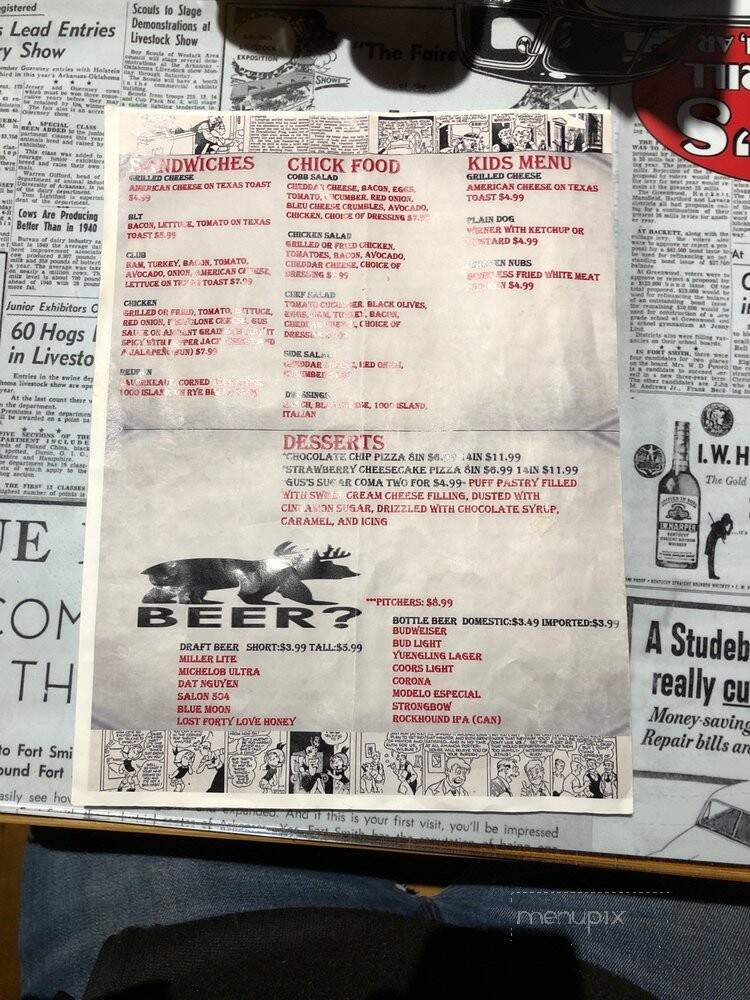 Gus's - Fort Smith, AR menu_pic