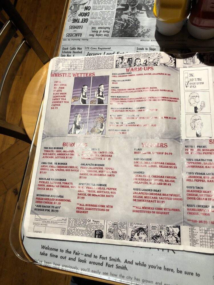 Gus's - Fort Smith, AR menu_pic