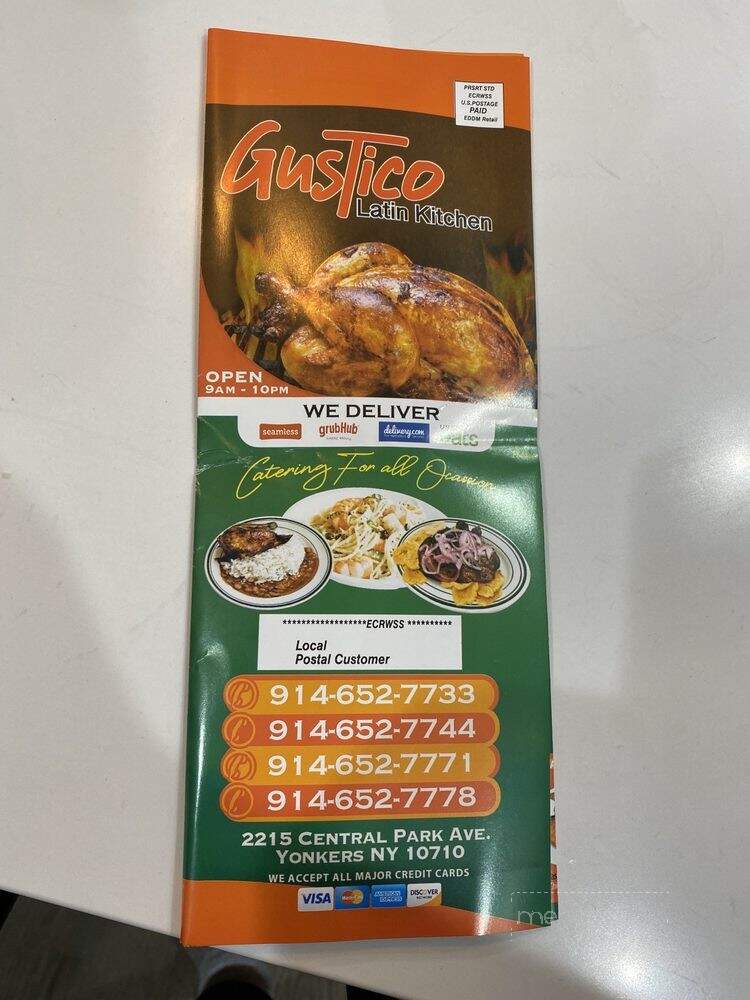 Gustico Latin Kitchen - Yonkers, NY menu_pic