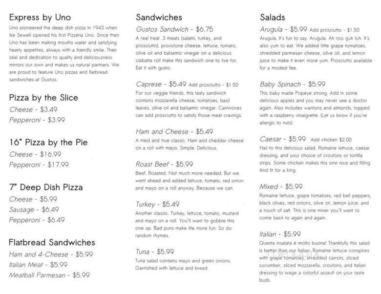 Gustos - Pasadena, CA menu_pic