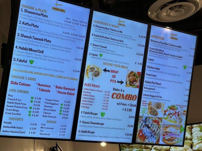 Habibi Grill - La Mirada, CA menu_pic